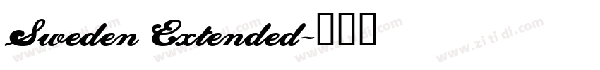 Sweden Extended字体转换